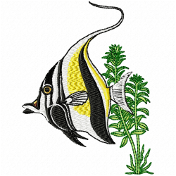 Fishes Embroidery Design 11